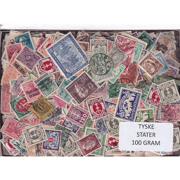 Tyske Stater -  100g. Afvaskede