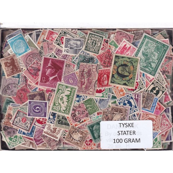 Tyske Stater -  100g. Afvaskede
