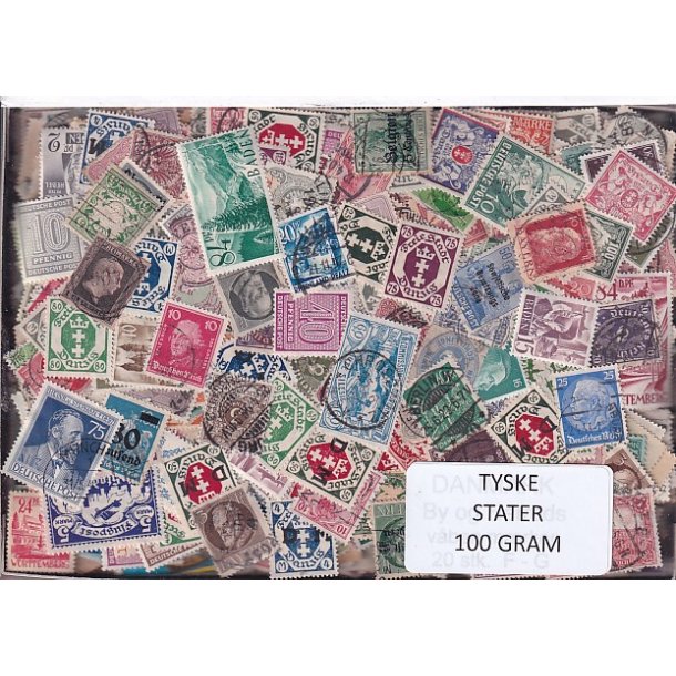 Tyske Stater -  100g. Afvaskede