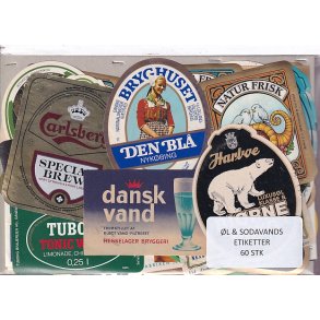 �l og Sodavands Etiketter - 60 Stk.