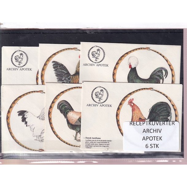 Receptkuverter - Archiv Apotek - 6 Stk.
