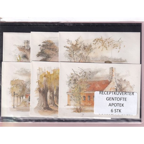 Receptkuverter - Gentofte Apotek - 6 Stk.