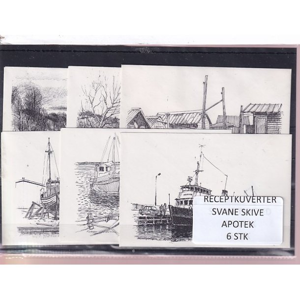 Receptkuverter - Svane Skive Apotek - 6 Stk.