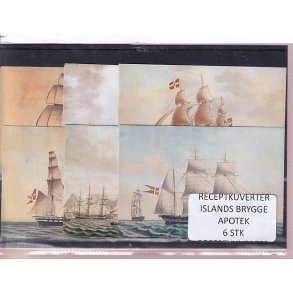 Receptkuverter - Islands Brygge Apotek - 6 Stk.