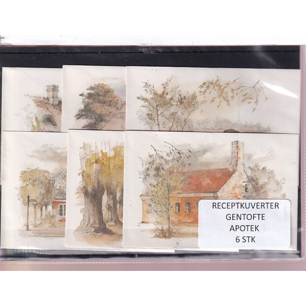 Receptkuverter - Gentofte Apotek - 6 Stk.