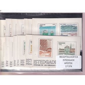 Receptkuverter - Istedgade Apotek - 17 Stk.