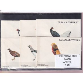Receptkuverter - Fasan Apotek - 6 Stk.
