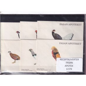 Receptkuverter - Fasan Apotek - 6 Stk.