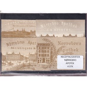 Receptkuverter - N�rrebro Apotek - 4 Stk.