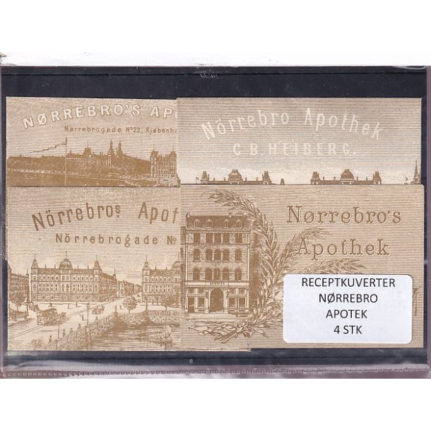 Receptkuverter - N�rrebro Apotek - 4 Stk.