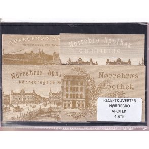 Receptkuverter - N�rrebro Apotek - 4 Stk.