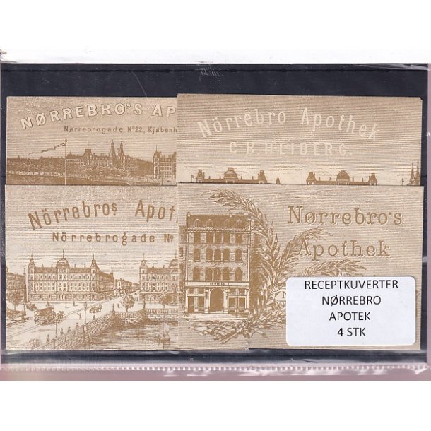 Receptkuverter - N�rrebro Apotek - 4 Stk.