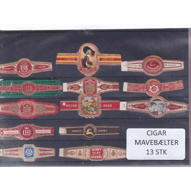 Cigarmaveb�lter - 13 Stk.