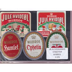 �l og Sodavands Etiketter - Wiibroe - 5 Stk.