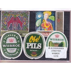 �l og Sodavands Etiketter - Wiibroe - 5 Stk.