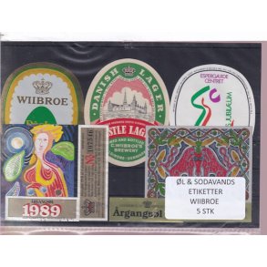 �l og Sodavands Etiketter - Wiibroe - 5 Stk.