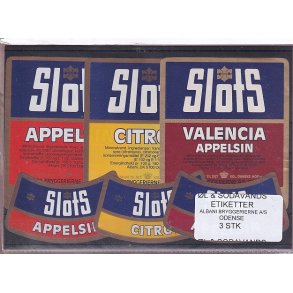 �l og Sodavands Etiketter - Albani - Odense - 3 Stk.