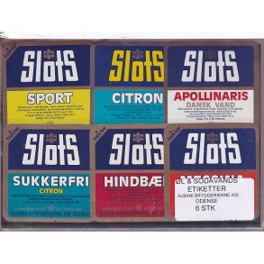 �l og Sodavands Etiketter - Albani - Odense - 6 Stk.