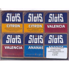 �l og Sodavands Etiketter - Albani - Odense - 6 Stk.