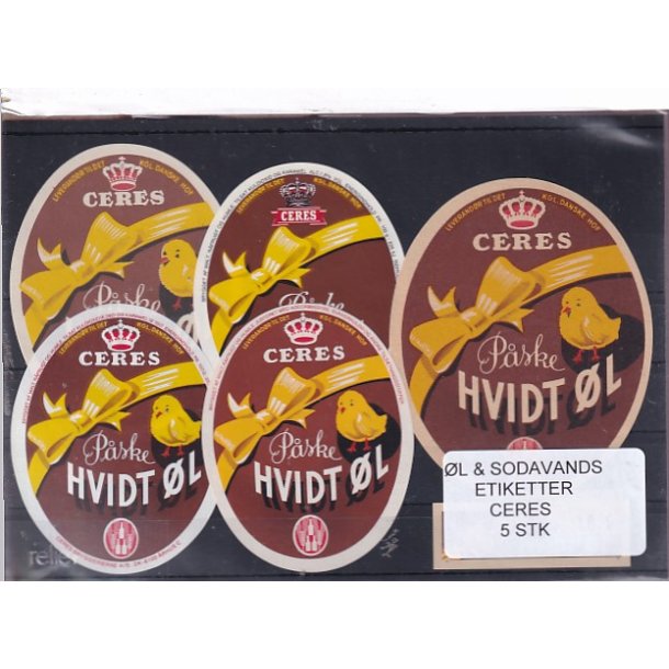�l og Sodavands Etiketter - Ceres - �rhus - 5 Stk.