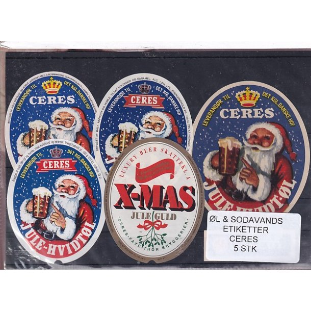 �l og Sodavands Etiketter - Ceres - �rhus - 6 Stk.