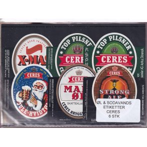 �l og Sodavands Etiketter - Ceres - �rhus - 6 Stk.
