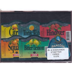 �l og Sodavands Etiketter - Ceres - �rhus - 6 Stk.