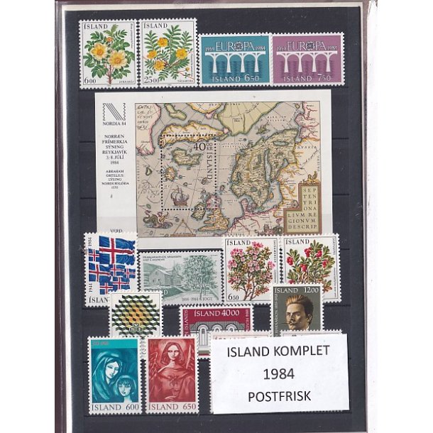 Island - 1984 . Komplet. -  Postfrisk
