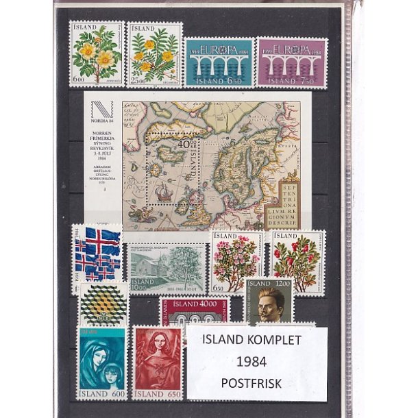 Island - 1984 . Komplet. -  Postfrisk