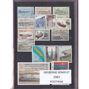 F�r�erne - 1987 Komplet - Postfrisk