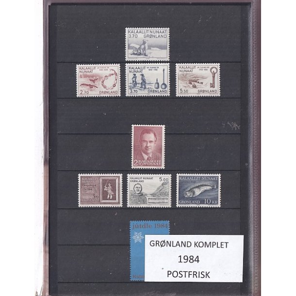 Gr�nland - 1984 -  Frim�rker Komplet - Postfrisk