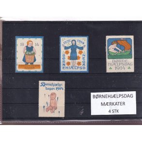 B�rnehj�lpsdag M�rkater - 4 Stk.