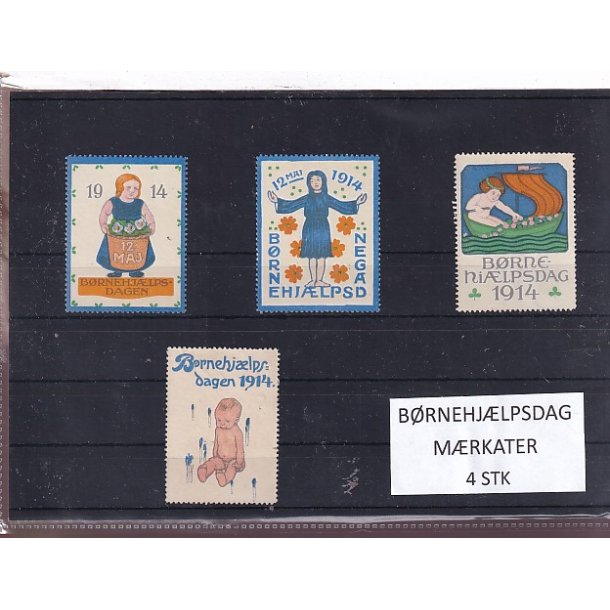 B�rnehj�lpsdag M�rkater - 4 Stk.