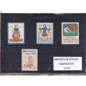 B�rnehj�lpsdag M�rkater - 4 Stk.