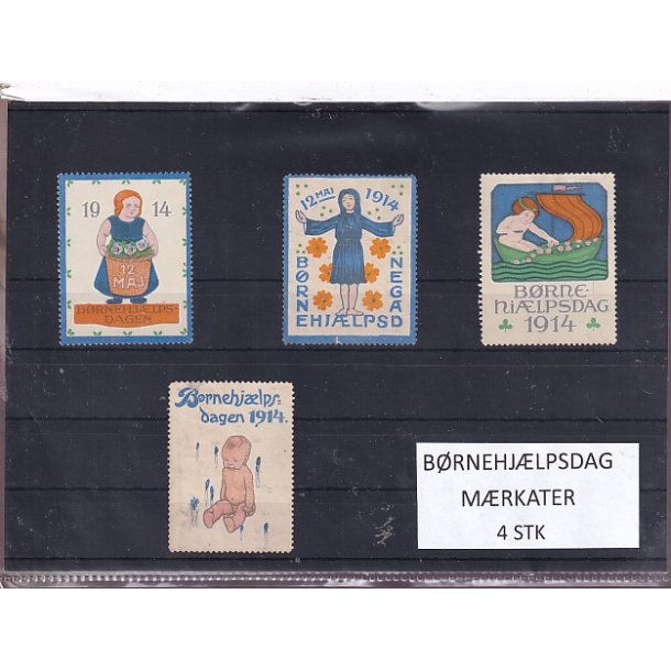 B�rnehj�lpsdag M�rkater - 4 Stk.