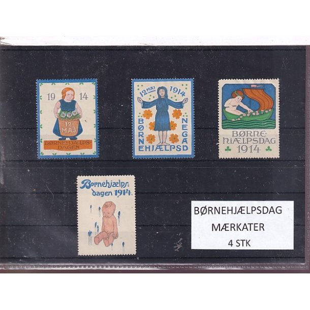 B�rnehj�lpsdag M�rkater - 4 Stk.