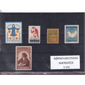 B�rnehj�lpsdag M�rkater - 5 Stk.