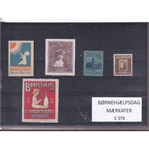 B�rnehj�lpsdag M�rkater - 5 Stk.