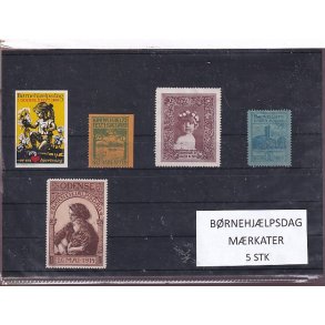 B�rnehj�lpsdag M�rkater - 5 Stk.