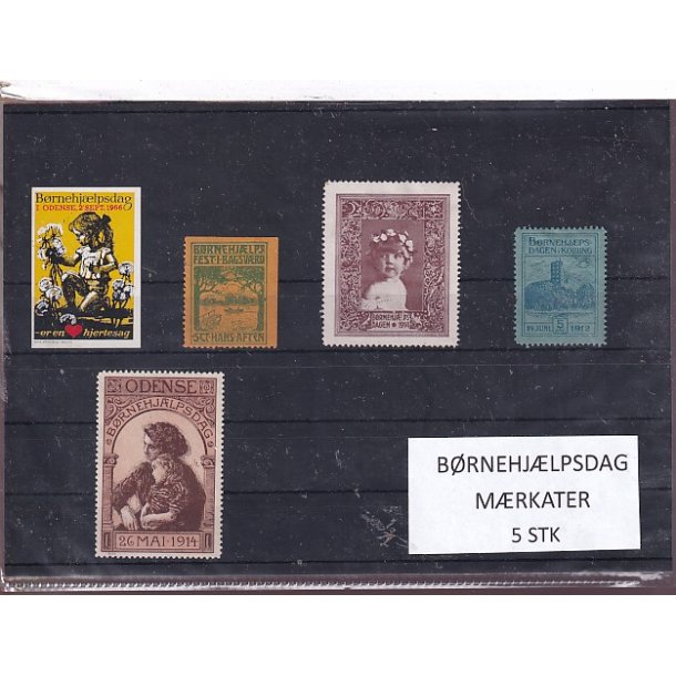 B�rnehj�lpsdag M�rkater - 5 Stk.