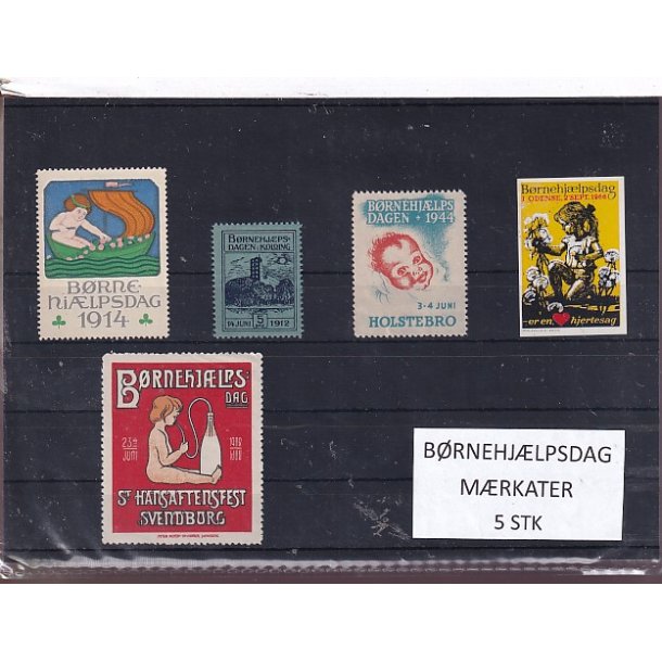 B�rnehj�lpsdag M�rkater - 5 Stk.