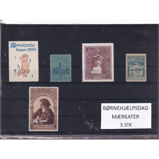 B�rnehj�lpsdag M�rkater - 5 Stk.