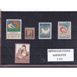 B�rnehj�lpsdag M�rkater - 5 Stk.