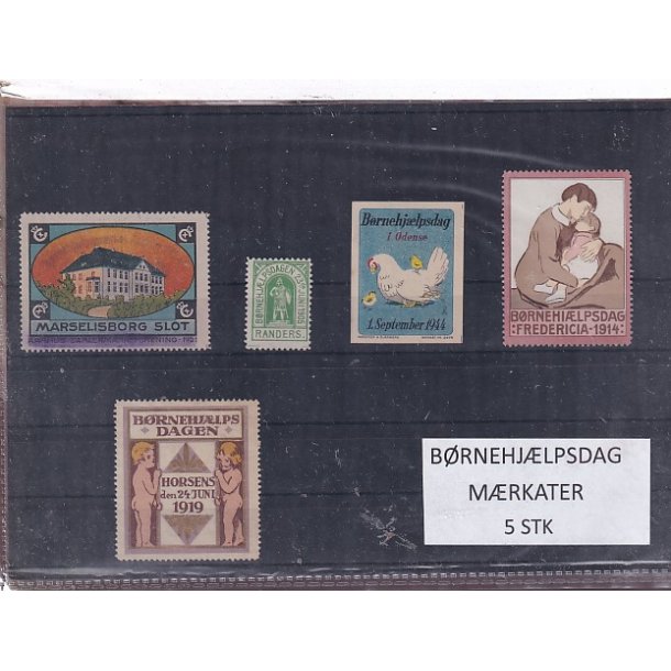 B�rnehj�lpsdag M�rkater - 5 Stk.