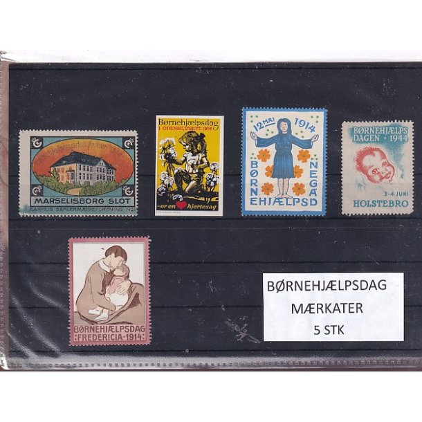 B�rnehj�lpsdag M�rkater - 5 Stk.