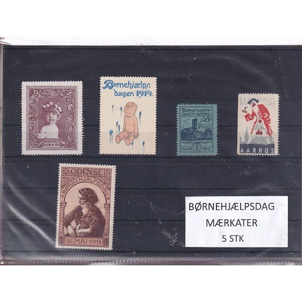 B�rnehj�lpsdag M�rkater - 5 Stk.