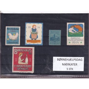 B�rnehj�lpsdag M�rkater - 5 Stk.