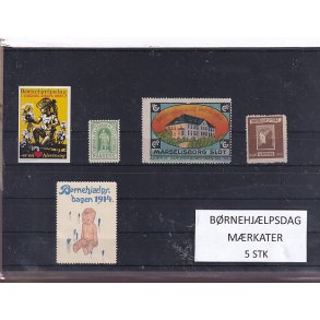 B�rnehj�lpsdag M�rkater - 5 Stk.