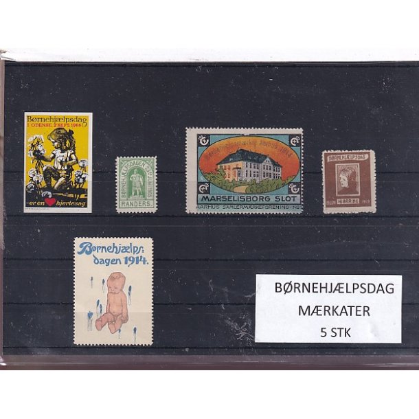 B�rnehj�lpsdag M�rkater - 5 Stk.