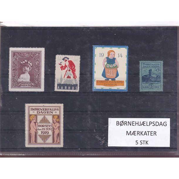 B�rnehj�lpsdag M�rkater - 5 Stk.
